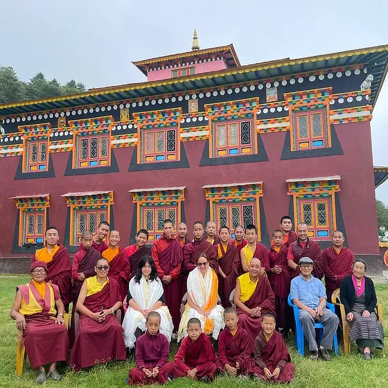 volunteer living with buddhist monk in rural nepal